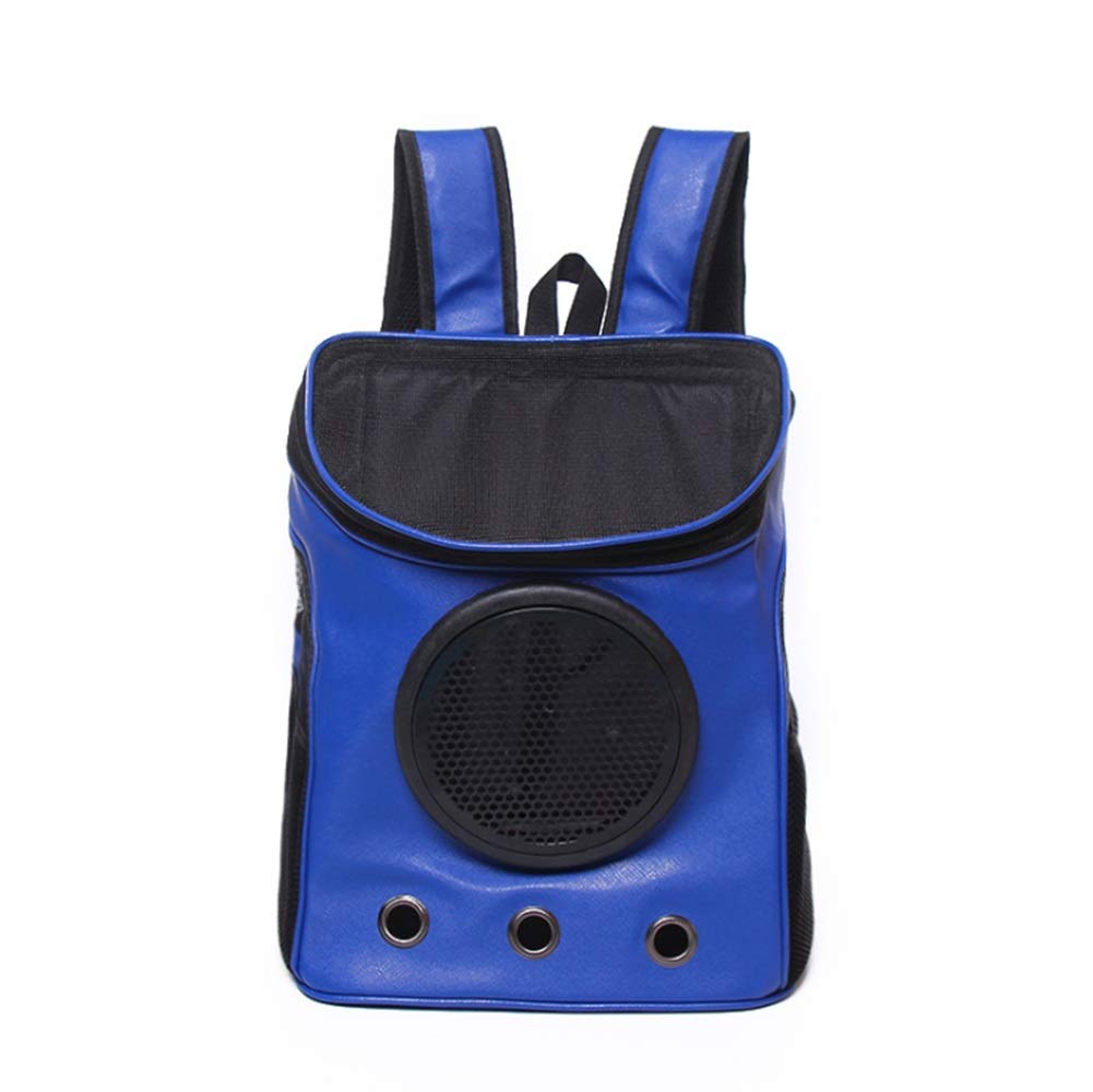 Sac à dos respirant chat et chien portable bleu souple
