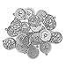 Cousin DIY Zodiac Charm Set for Jewelry Making, Set of 24, Silver, 24 Count