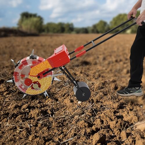 Sembradora manual con 7 boquillas y rodillo miniatura 3