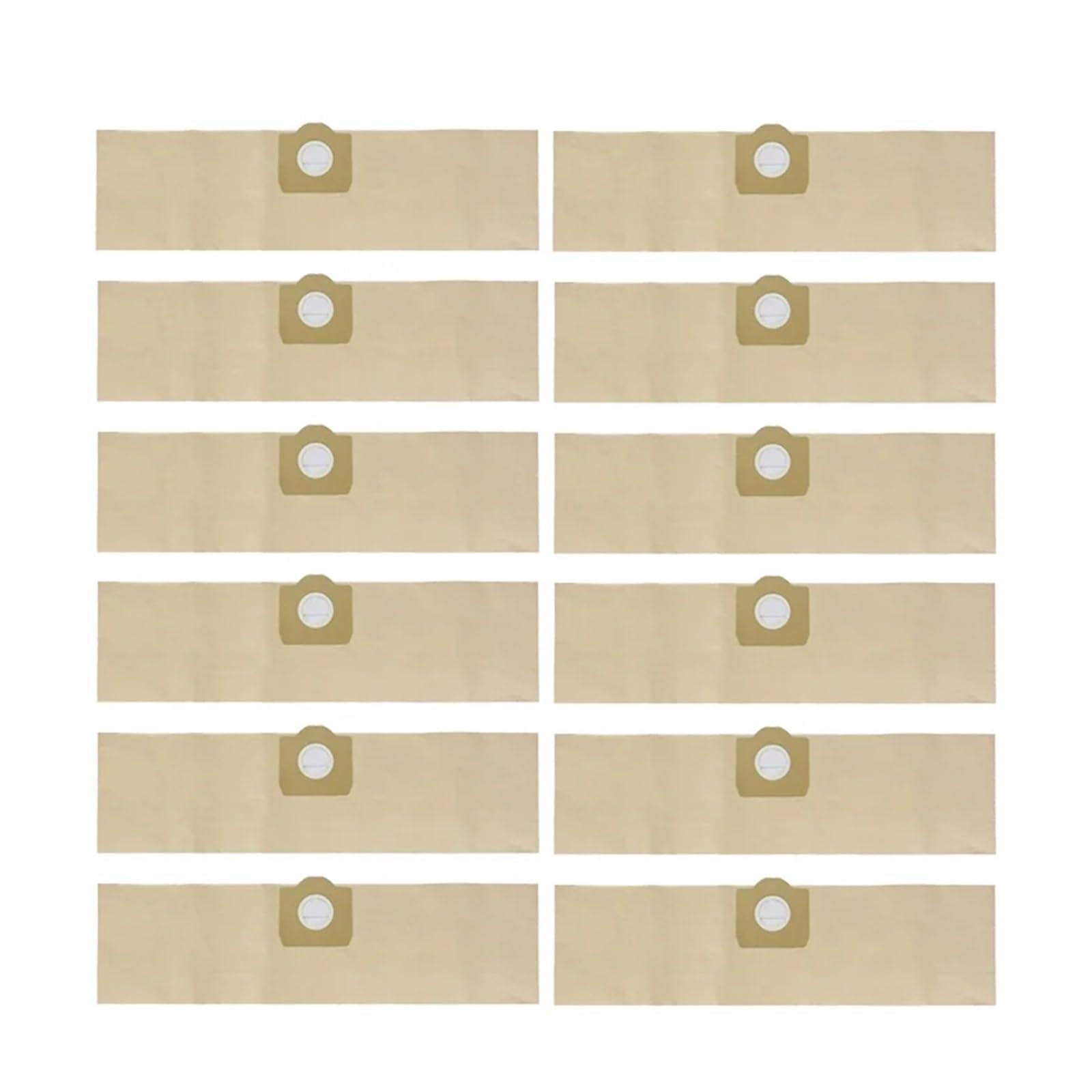 Sacs à poussière compatibles avec Karcher WD3/MV3/WV3/WV4/WD3200/SE4002/A2200, sacs en papier for aspirateur Robot, sacs à ordures(Color:12 PCS)
