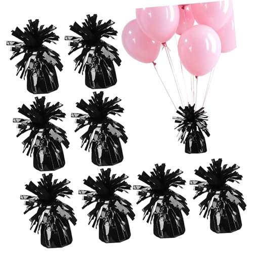 Poids pour ballons en aluminium noir BESPORTBLE | Lot de 8 lests de fixation stables