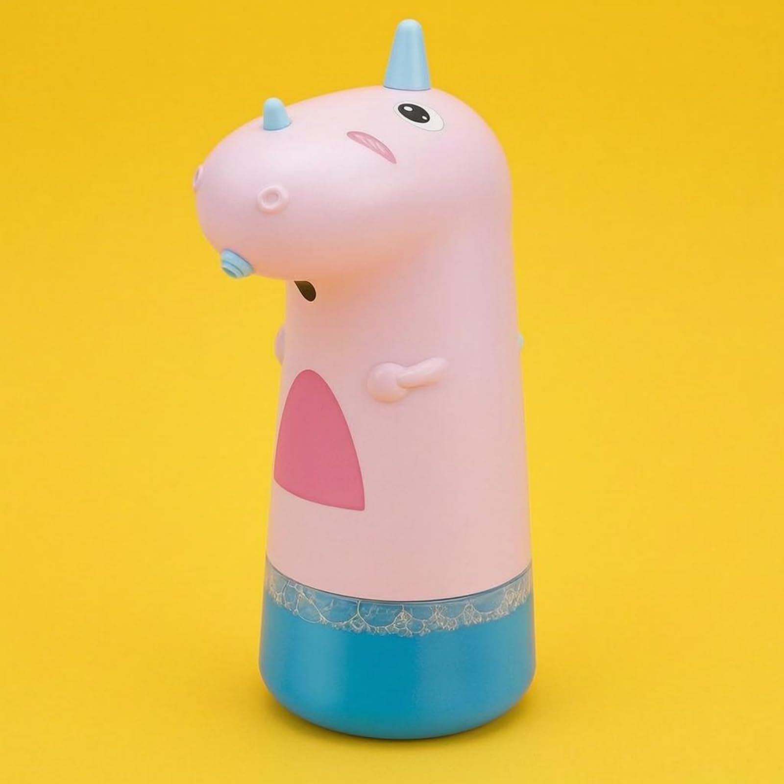 Dispenser automatico di sapone senza contatto per bambini, design con animali giocosi, ricaricabile, ideale per bagno o lavello della cucina, divertente e decorativo