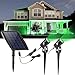 DLLT Led Solar Spot Lights Outdoor, Waterproof Powered Landscape Solar Spotlight Security Tree Lamps Auto On/Off for Outdoor,Garden,Backyard,Driveway(Green)