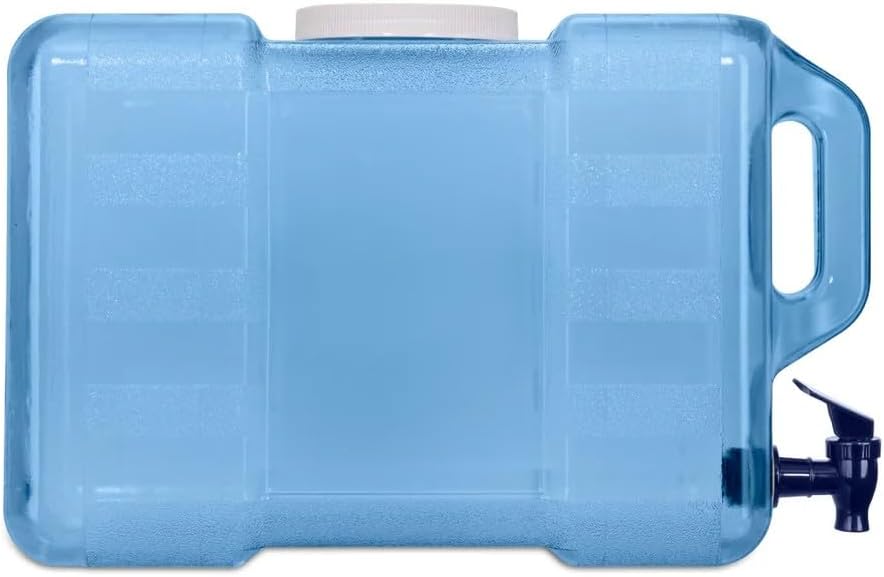 3 Gallon Reuseable Bottle Jug for Fridge Beverage Dispenser with Spigot for Easy Dispensing Plastic With Handle Easy-Pour Spout