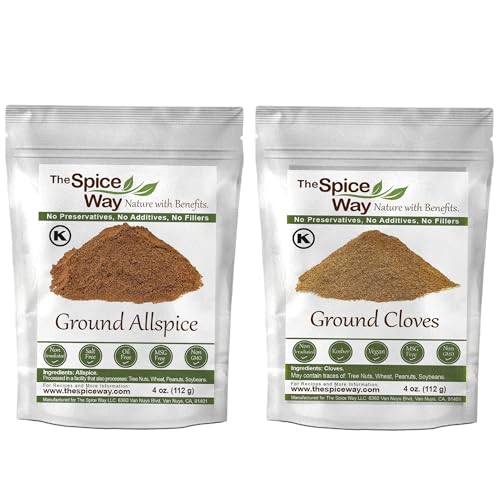The Spice Way Bundle includes Ground Cloves & Allspice - 4oz - Resealable Bag