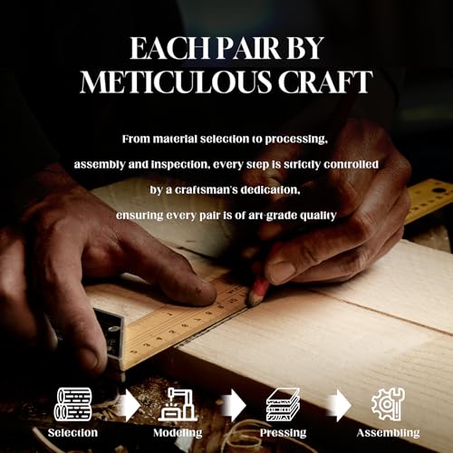 SUNGAIT Men’s Square Wood Sunglasses Classic Camphorwood Polarized Shades w. Green PU Leather Case3