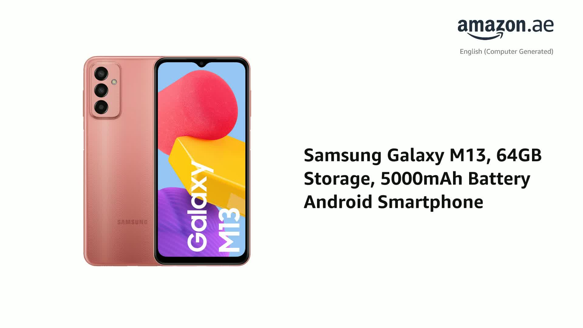 SAMSUNG M13 SMM135F 464GB DS 4G ORANGE COPPER OEM: Buy Online at