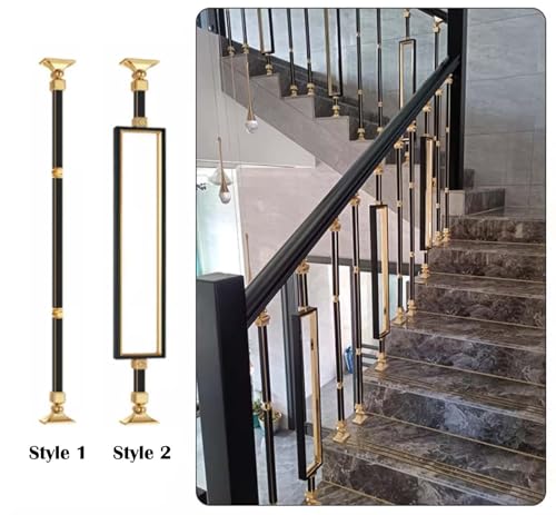 Balaustres metálicos para escaleras interiores evite vibraciones en barandillas 6