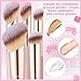 5Pcs Angled Foundation Brush Concealer Brush Multifunction Makeup Brushes Set Angled Contour Brush 170S,270S,370S for Concealer,Foundation,Powder,Eyeshadow,Contour
