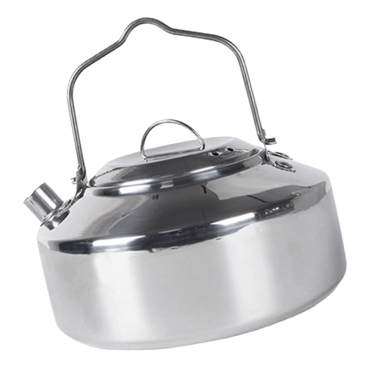 GLEAVI Outdoor Accessories Stainless Steel Water Pot Camping Tea Kettle Large Capacity Easy to Carry