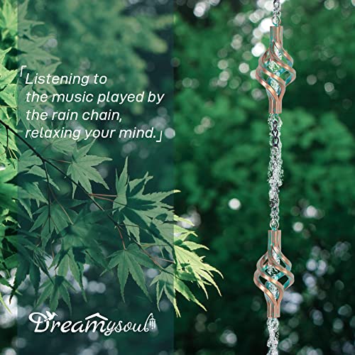 Dreamysoul B0BK4CMRNS 9.7Ft Rain Chain, Iron Rain Chain thumb #4