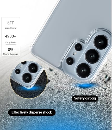 Image of KAPAVER Essential Back Cover Case Compatible with Galaxy S26 Ultra (PC+TPU) - (Galaxy S26 Ultra - Clear)