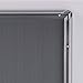 M&T Displays Silver 30x40 Poster Frame 1 inch Aluminum Profile Front Loading Wall Mounting Snap Frame Display for Picture, Document or Certificate with Mitred Corner