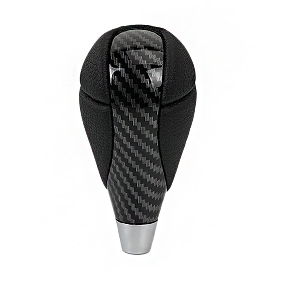 muge racing Gear Shift Knob Carbon Fiber Leather for Most Lexus ES300 GS430 IS250 LX470 RX450h Toyota Crown Corolla Camry Rav4 Prado 4Runner