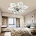Stumm Deckenventilator mit Beleuchtung LED Beleuchtung, Luxus Deckenleuchte APP und Fernbedienung Dimmbar, Modern Deckenventilatorlampe zum Wohnzimmer Schlafzimmer, Lüfter kehrt um ( Color : Weiß )