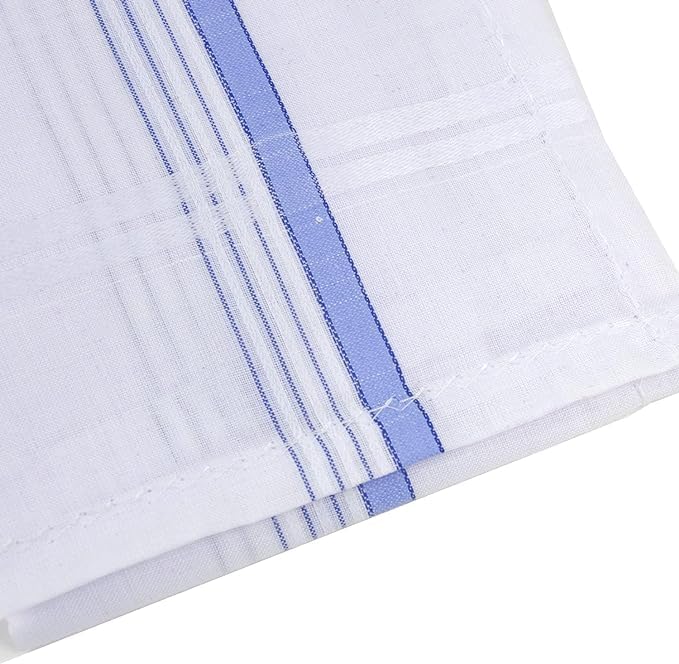 Kolva Cotton Premium Collection Handkerchief|Easy Wash & Solid Color (Pack of 6) 1