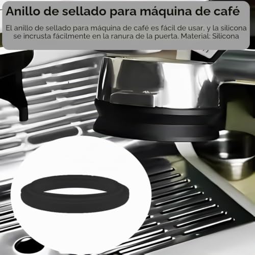 Miniatura 6 de Yaflug 2 Piezas De Junta Para Delonghi Dedica, Junta De Silicona Para Cafeteras Delongh, Compatible Con Ec680, Ec685, Ec785, Ec885, Ec850, Ec860 Negro, A