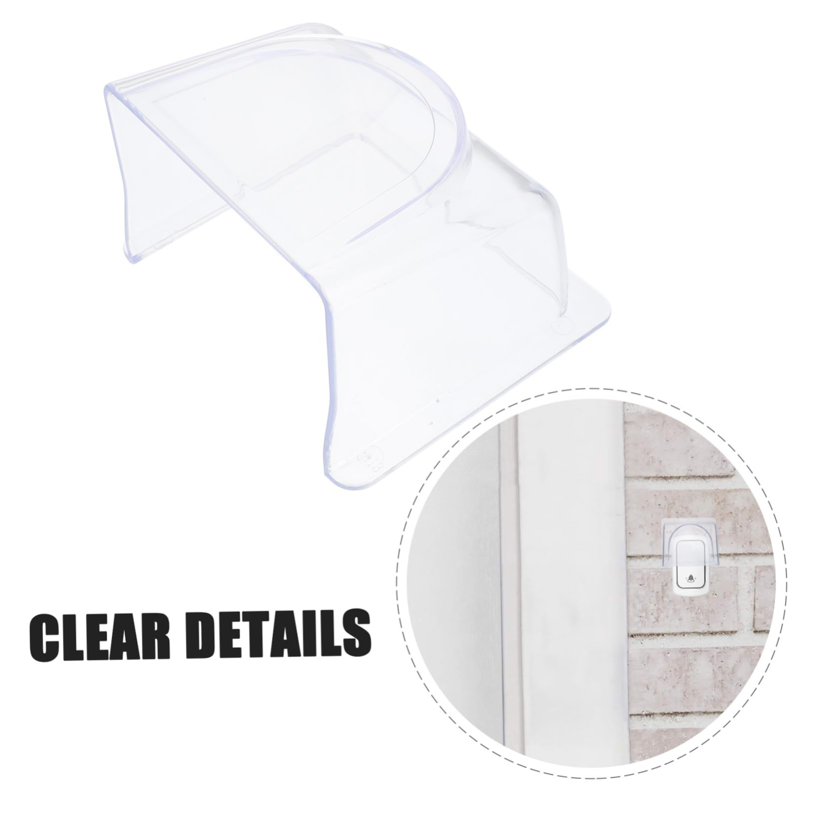 Funda Protectora Impermeable Para Timbre De Puerta - Transparente, Para Exterior, Lluvia Y Sol