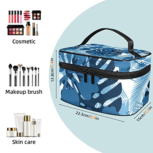 Double zipper cosmetic bag de voyage portable grand format pour pinceaux et maquillage - 2