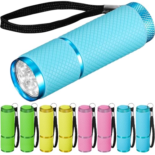 VicBou Lampe Torche LED, mini Lampe de Poche, Lampe de Poche avec Longe pour Camping, Randonnée, Urgences