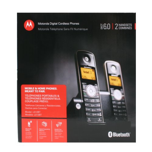 Motorola DECT 6.0 Cordless Phone with 2 Handsets, Digital Answering System and Bluetooth