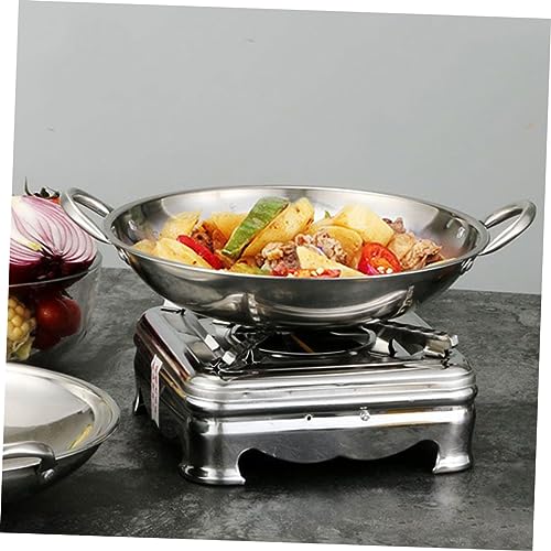 Wok de acero inoxidable 2 litros con doble mango miniatura 4