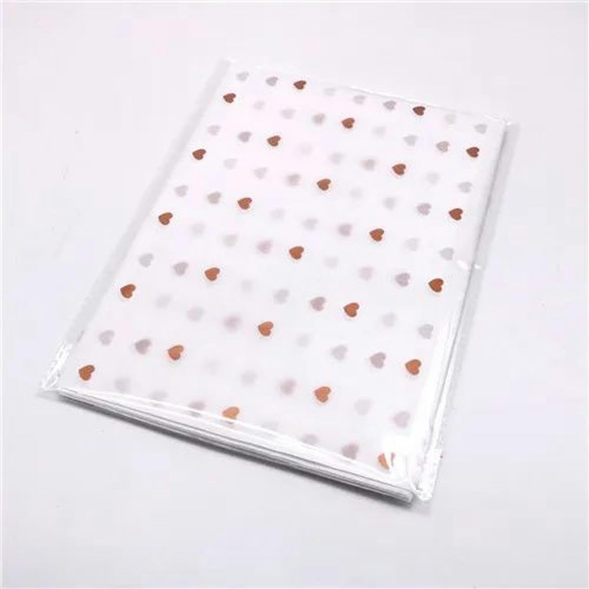 10 Sheets/lot 50 * 70 Cm Gift Wrapping Paper DIY Handmade Craft Star Love Dot Pattern Tissue Paper Floral Packaging Material-White-Roselove-50x70