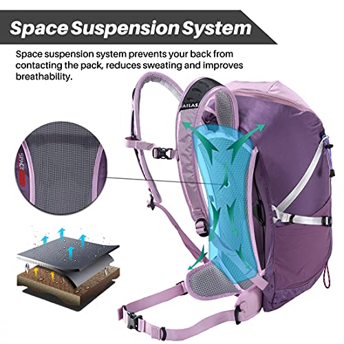 Kailas 22L Hiking Daypack For Women/Men Lightweight Ergonomic Travel Backpack Foldable Packable Backpack Waterproof Camping Travel Outdoor Purple #TOP2