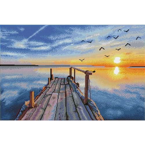 Peinture diamant Sunset Jetty Diamond Dotz grand format kit broderie - 6