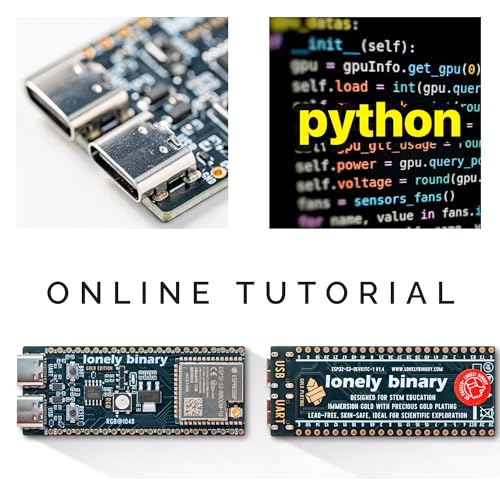 Image of Lonely Binary ESP32-S3 N16R8 Gold Edition 16MB IPEX Antenna for Arduino IDE | 16MB Flash, 8MB PSRAM, 240MHz; external IPEX antenna; WiFi + BT 5.0 LE; dual USB-C, immersion gold ENIG PCB