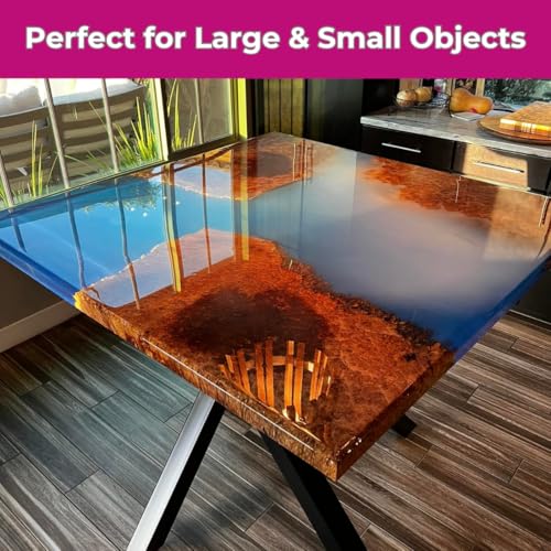 Image of Oytra 3:1 Casting Epoxy Resin & Hardener Crystal Clear Bubble Free Deep Pour Liquid for River Table Tabletop High Gloss Self Leveling Kit for Beginners (300 Grams)
