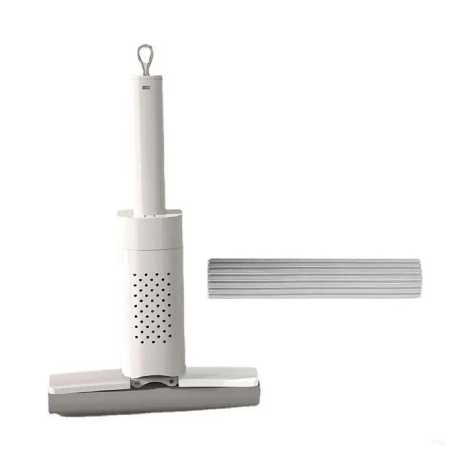 Mini-Klappwischer, vielseitiger Nass-/Trockenabzieher für Fenster- und Haushaltsreinigung, ideal für Badezimmer, Küche und Schreibtischoberflächen, kompakt und effizient (Orange)