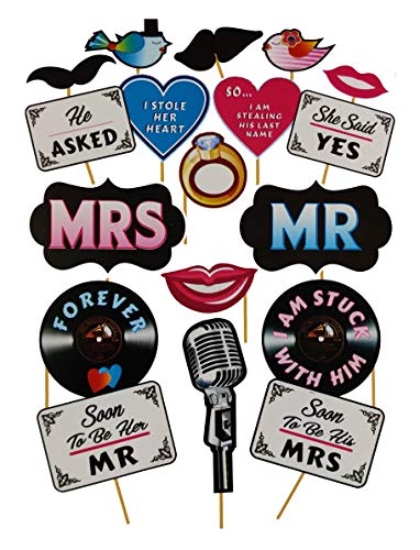 Image of Rozi Decoration Pre Wedding Party Photo Booth Props