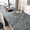 VaryPaper Black Grey Marble Effect Self Adhesive Vinyl Wallpaper 40cmx200cm Removable Contact Paper for Kitchen Countertops Black Marble Vinyl Wrap for Cupboards Worktop Adhesive Table Cover #2