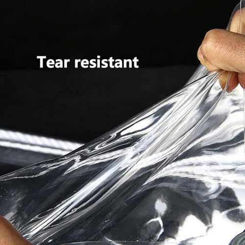 Paneles de lona transparente impermeable para proteger tu pérgola o cochera del viento 4