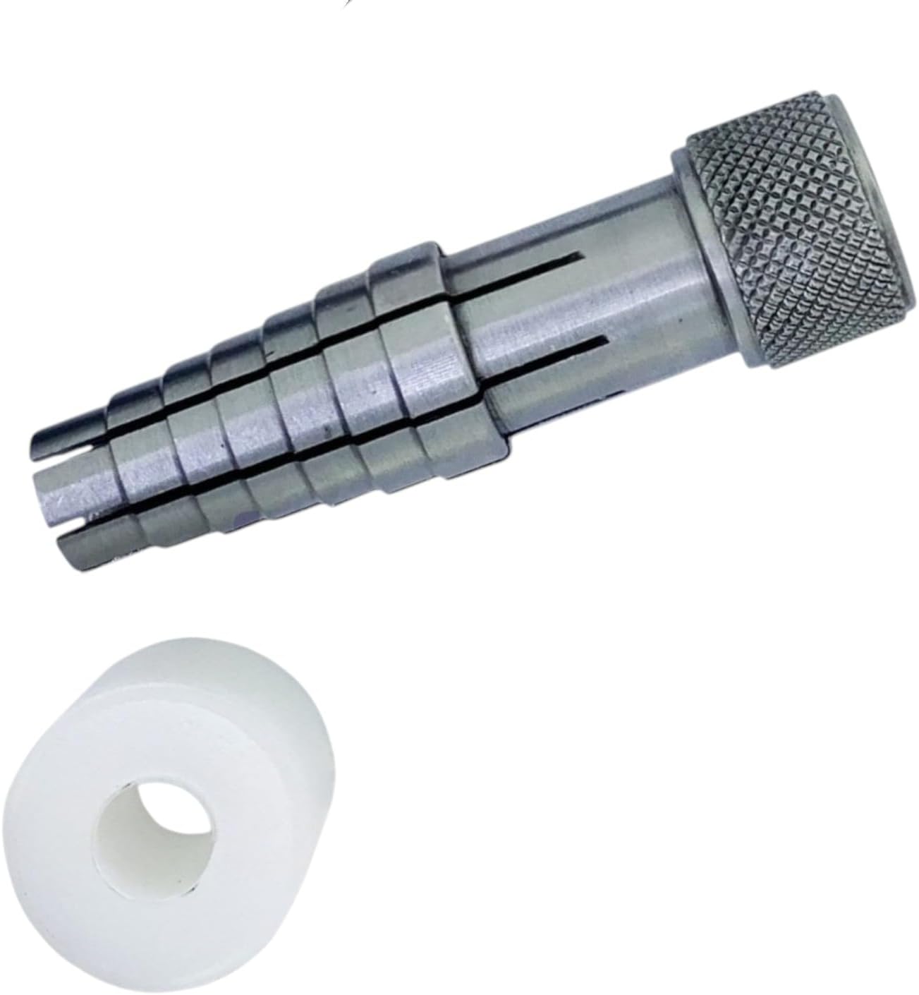 Rathburn Ring Enlarger Tool – Professional Ring Stretcher with Stepped Collet & Tapered Pin – Jewelry Ring Size Expander for Bands, Metalworking & Repair (US Sizes 8–16)