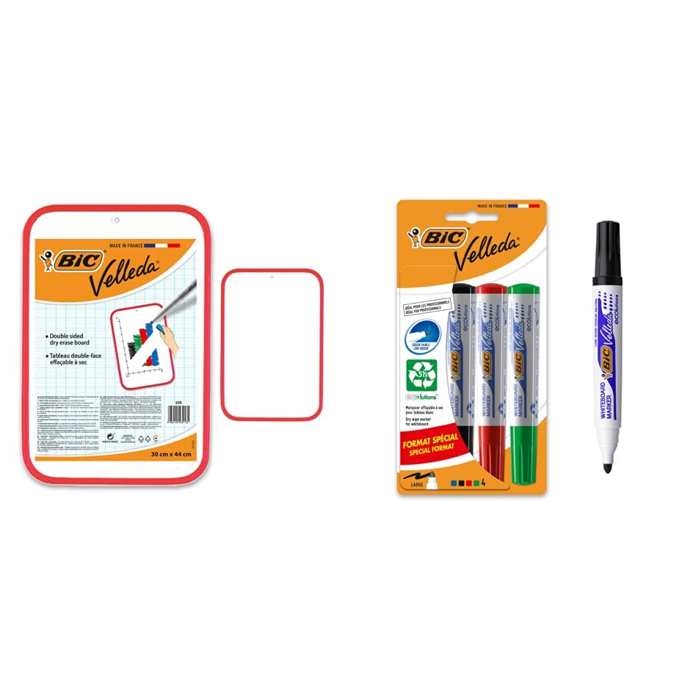 BIC Vllda Tablau Doubl Fac ffaçabl à Sc (30 x 44 cm) - Roug, Lot d 1 au millur prix BIC Vllda Tablau Doubl Fac ffaçabl à Sc (30 x 44 cm) - Roug, Lot d 1 au millur prix