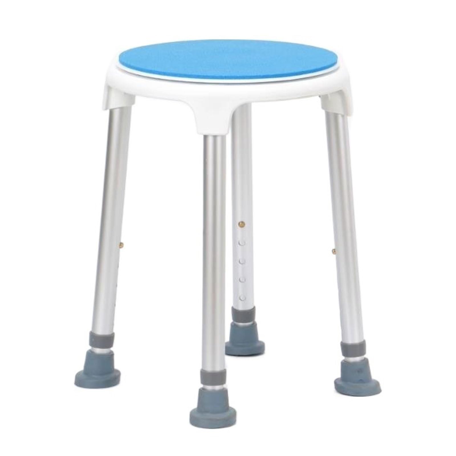 Asiento de baño Silla de ducha giratoria de 360 ​​grados for ducha interior, taburetes de ducha giratorios de 300 libras for personas mayores, asiento de bañera ajustable en altura, montaje sin herram