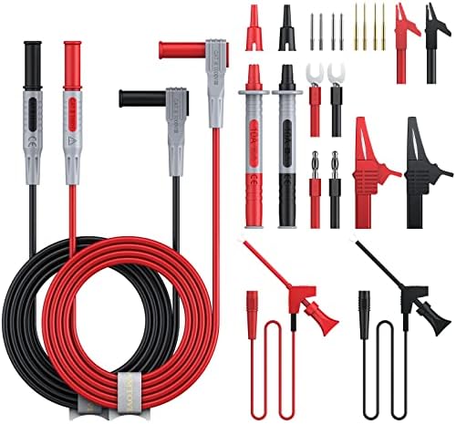 AMTOVL 24-in-1 Multimeter Test Lead Kit with Clips and Probes