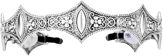 Medieval Metal Crown Headband, Non-Slip Decorative Hairband for Halloween Cosplay, Wedding, Theater