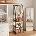 Baomengya Tall Narrow Purse Organizer Stand with Purse Hanger, High-Capacity Floor-Standing Handbag Rack for Small Spaces | Space-Saving Fashion Bags & Purse Display Organizer﻿(Rustic Brown)