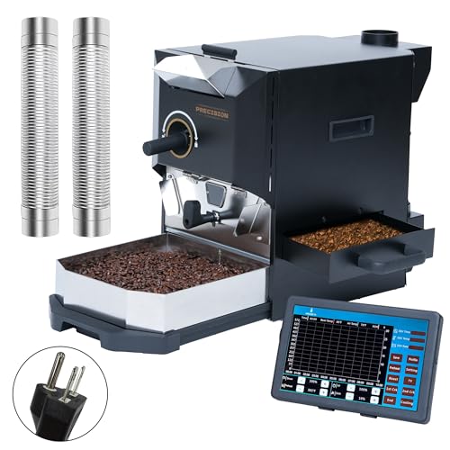 1kg Electric Coffee Roaster 2000W Dual Temp Sensors LCD