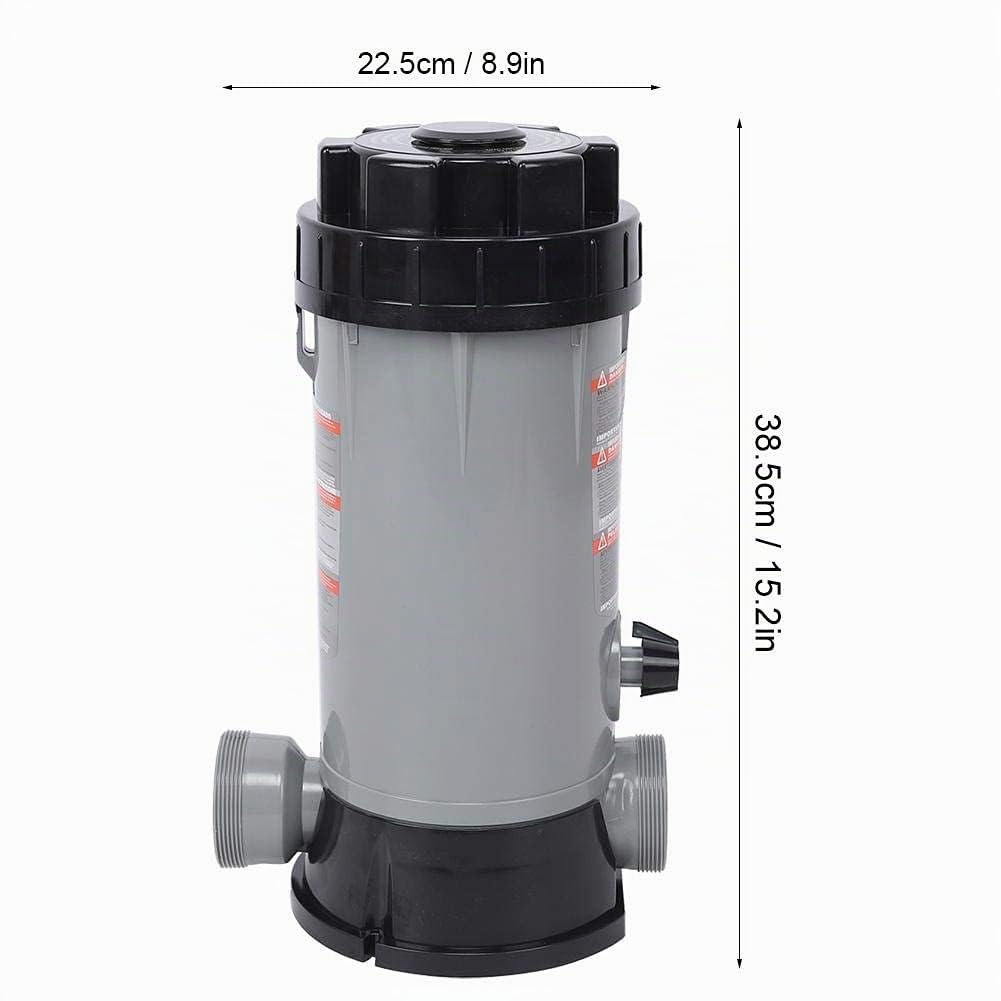 Dosatore Cloro Piscina, PVC Dispenser Cloro Per Piscina Cloratore Automatico Facile da Usare Per Piscine