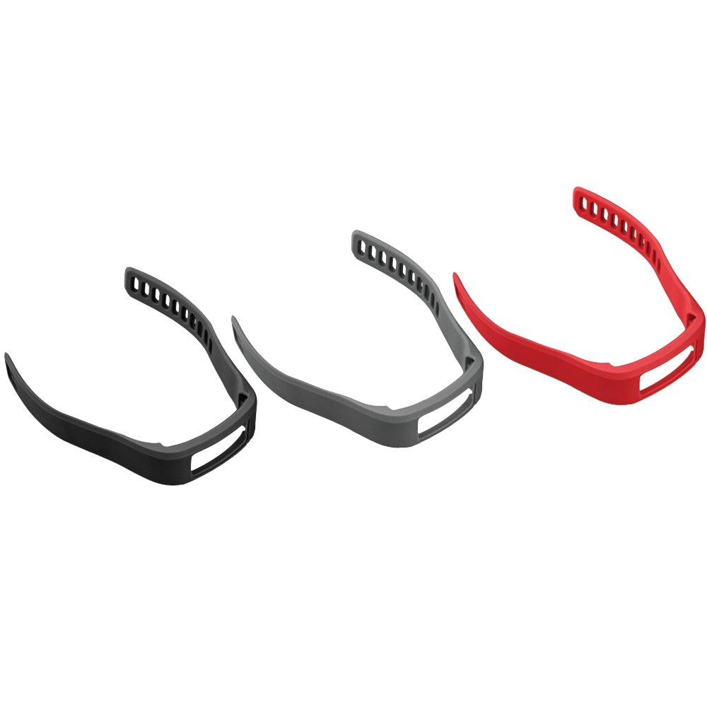 Garmin vívofit Accessory Bands, Small (Black/Slate/Red)