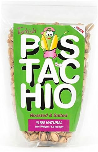 Orem Turkish Pistachios — Perfectly Roasted & Salted in Shell Antep Pistachio Nuts with Resealable Packages — 100% Natural, Fresh, Delicious, Crunchy and Nutritious Snack – Easy to Crack, 16 Ounce