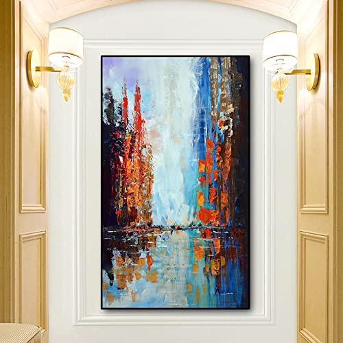 Peinture abstraite de grande taille avec cadre premium pour décoration chic