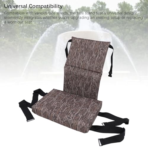 Asiento para soporte de árbol ajustable cojín plegable de camuflaje 2