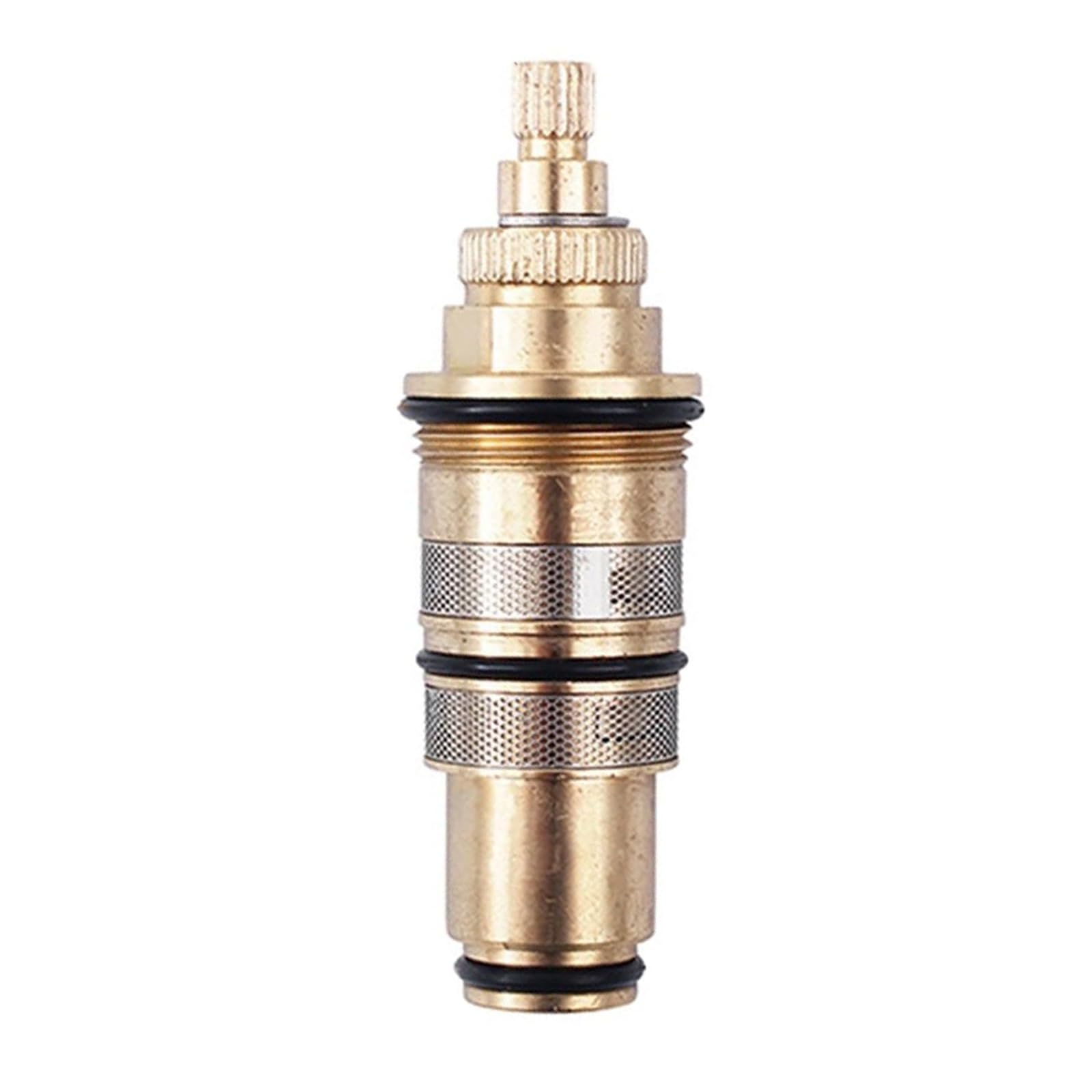 Euuekathy Thermostatic Brass Shower Cartridge, Bath Mixer Taps Shower Valve, Replacement Shower Cartridges, Constant Temperature Control Br-Ass Cartridge, Handle Spare Repair Kit, H-9