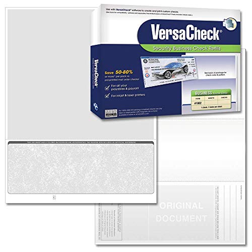 Cheques de negocio VersaCheck formulario #1002 Business Voucher en color gris