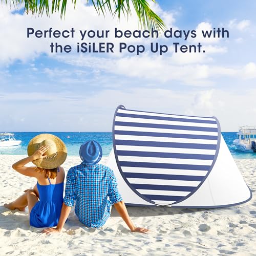 Isiler SWY-S002 Pop Up Beach Tent, Portable Outdoor Beach Shade Tent, Upf 50+ Baby Beach Shelter thumb #5